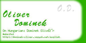 oliver dominek business card